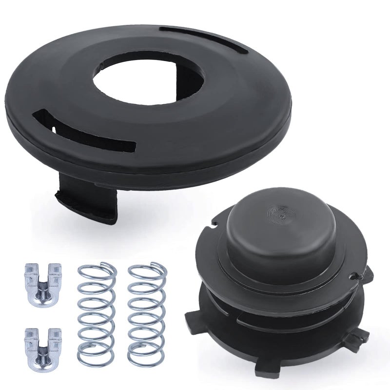 Adefol String Trimmer Replacement Parts Head Spool and Cover Cap 6pcs Kit for STIHL FS80 FS83 FS85 FS100 FS110 FS120 FS130 FS200 with Spring, Line Feed Eyelet Accessories - Image 1